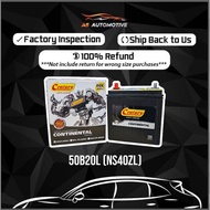 NS40 | 50B20L | NS40ZL (MF) Battery CENTURY CONTINENTAL Car Battery - Myvi, Alza, Axia, Viva, Kancil