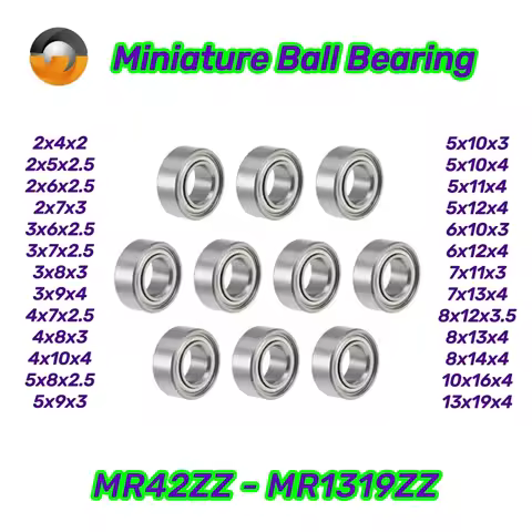 MR85ZZ L-850ZZ 5x8x2.5mm Bearing 10Pcs High Quality ABEC-7 Miniature Ball Bearing MR52ZZ MR63ZZ MR74
