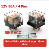 4-pin Motorcycle Horn Relay Light Relay 12volt 30A