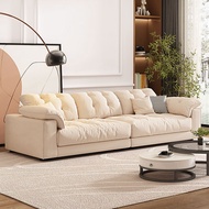 Cream Wind Fabric Sofa Living Room Small Household Light Luxury Technology Fabric Household Straight Cloud Sofa