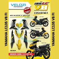 VELOZI EXCITER RC YELLOW BODY COVER SET BODY COVERSET YAMAHA LC135 V8 FI 135LC FI V8 MOTORCYCLE