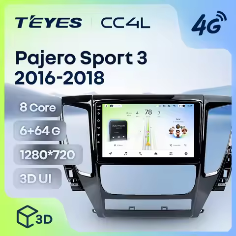 TEYES CC4L For Mitsubishi Montero Sport Shogun Sport Pajero Sport 3 2016 - 2018 Car Radio Multimedia