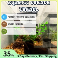 Aquarium Underground Tunnel Fish & Shrimp Hideout for Aquariums  Underground Viewing Tunnel Corner T