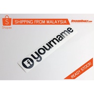 Facebook Design 1 Custom Name Cut Out Sticker Vinyl