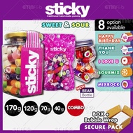 STICKY CANDY GULA-GULA VIRAL STOK SEDIA Thank You Happy Birthday Gift I Love U Sweet Sour MixRock Fr