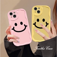 Compatible for Huawei Nova 7 8 9 10 11 5T 7i P30 P40 P50 P60 Pro Mate 50 40 30 Pro 5G Simple Happy Smile Shockproof 3D Wave Edge Phone Case Soft Cover