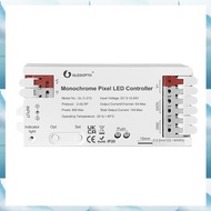 [G V W E]  LED Monochrome Pixel Strip Controller with  Remote, Offering 7 Dynamic Lighting Effects