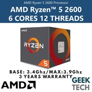 AMD Ryzen 5 2600 Processor (16M Cache, up to 3.9Ghz, 6 Cores 12 Threads)