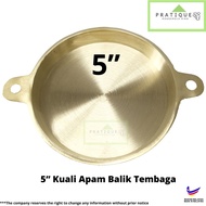 5 inchi Kuali Apam Balik Tembaga / 5" Copper Pancake Mould/ Piring Kuih Ban Chang / Kuali Apam Balik