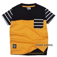 HITAM Kizzu T-Shirt Premium Cotton 30s Age 1-12 Years Old APK Black Yellow - ggkids