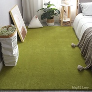 Floor Mat KI9Sins Solid Color Living Room Tea Bedside Blanket Simple Carpet Bedside Bedroom Plush Wh