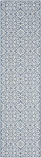 Nicole Miller New York Patio Country Julia Transitional Geometric Indoor/Outdoor Runner Area Rug, Bl