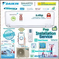 Daikin Smarto 2.0hp Premium Inverter Air Conditioner FTKH50BV1MF &amp; RKU50BV1M(WiFi) R32 SMARTO Premium Inverter ((5 Star Energy Saving))