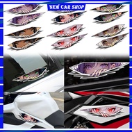 NEW 1 Pair Car Waterproof Sticker Two-Dimensional Anime Electric Girl Eyes Decor Motorcycle Electric