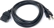 Micro Connectors, Inc. 6 feet C19 to NEMA 5-15P 14AWG AC Power Cord (M05-117UL)