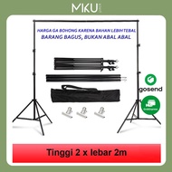 Backdrop Stand Background Mini Studio Photo Bracket Stand 2x2m