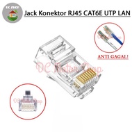 RJ45 Connector Plastic Material Anti-Failure LAN Network Cable Connector Ethernet Gigabit Support PO
