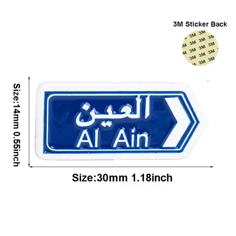 Al Ain Saudi Arabia Middle East Mobile Phone 3M Sticker Badge Metal Pin Broooches Pins