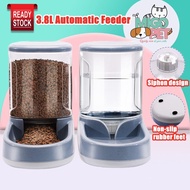 3.8L Pet Automatic Feeders Large Capacity Water Fountain Water Bottle Cat Dog