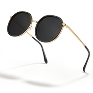 Cyxus Classic Round Polarized Sunglasses For Women/Mens UV Protection Glasses 1001