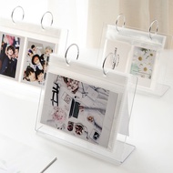 Desktop Standing Desk Calendar Mini Polaroid Album /Acrylic Flip Album Desk Photo Frame DIY Stand Desk Calendar