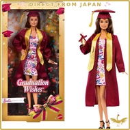 Barbie Graduation Wishes Signature Dress-Up Doll & House Pretend Play for Ages 6 and Up Red JJX81[Di