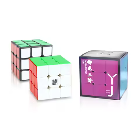 Yongjun YJ Yulong V2M 3x3 Speed Cubes Magnetic Magic Cubes Puzzle Educational Toys