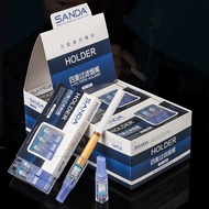 SANDA 96pcs Disposable Smoking Pipe Filter Cigarette Holder Tobacco Tar Reduce Smoking Accessories Cleaning Container ts858