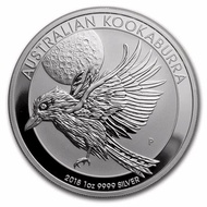 Koin Perak Kookaburra 2018 - 1oz Fine Silver Coin