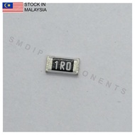 10PCS Taiwan-Grade 1R ±5%, 0603 SMD Resistor (1R0)