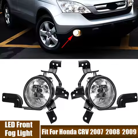 A Pair of Fog Light Kits H11 Bulb 12V LED Front Fog Lamp Fit For Honda CRV 2007-2009 Part Number 339
