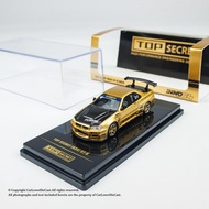 [Car Model] [Ingenious Ready Stock] INNO 1: 64 SECRET R34 GTR Gold Black Cover Alloy Car Model