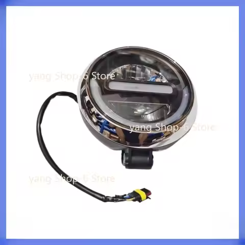 For QJMOTOR SRV125 Accessories QJ SRV 125 Moto Frame Lamp Cover Headlight Assembly Headlamps LED Hea