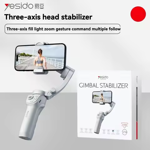 YESIDO Phone Gimbal Stabilizer 360 Ai Auto Face Tracking Handheld Selfie Stick Tripod Tracking Gimba