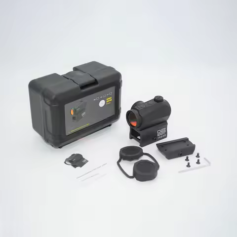 R5 1x20mm 2 MOA Red Dot Sight Reflex Riflescope Hunting Scope With Mount Riser 20mm Rail Co-Witness 