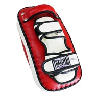 THAISMAI  KP145 - เป้าล่อเตะ เป้าเตะ หนังแท้ สี แดง/ขาว 1ข้าง - Kick Pad Leather Red/White  Sold in 