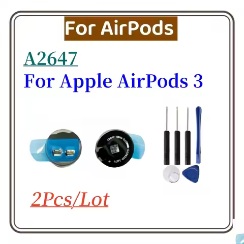 2pcs A2647 Replace battery for Apple Airpods 3 Air pods 3 A2564 A2565 airpods 3rd replacement batter