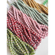 Chevron motif glass beads / wallaona / handmade beads / glass beads