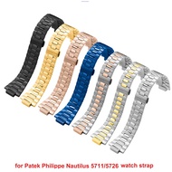 Watch strap for Patek Philippe Nautilus 5711/5726 fine steel watch strap male convex stainless steel
