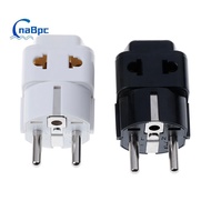 CnaBpc 1 to 2 Splitter Germany France 5mm plug to universal UK/US/EU/AU 2/ 3 pin socket