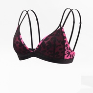 Wire‑Free Triangle Thin‑Cup Bra Sheer Mesh Adjustable Spaghetti Straps