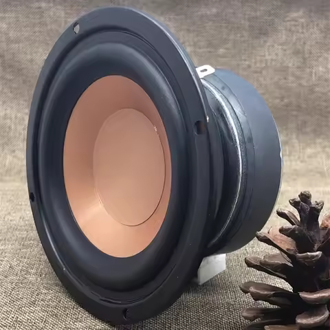 SOTAMIA 1Pcs 4 Inch Subwoofer Speaker 4 Ohm 20W Home Music Loudspeaker PP Cone Rubber Side DIY Books