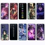 for 3c Xiaomi Redmi K40 K60 K70 Note 7 8 Pro NS28 Genshin Impact Game Fashionable soft black phone c