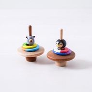 【企鵝/海獅】木陀螺 玩具動平衡陀螺 造型陀螺 | Wooderful life