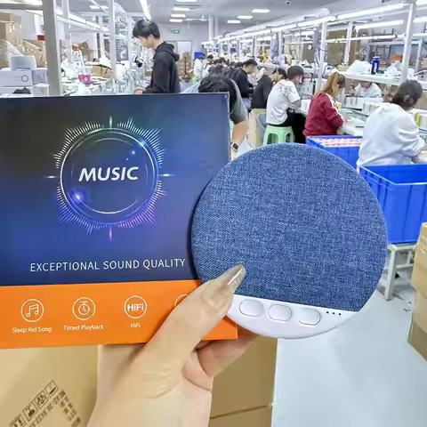 /KQM/Mini Under Pillow Speaker 5.4 Hifi Stereo Sound Machine White Noise With 30/60/90 Min Timer For