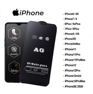 ฟิล์มกระจก ด้าน iPhone เต็มจอ นิรภัย AG iPhone 14 15 pro max 14plus 13 Pro max 13mini/11 pro max/12 15 pro max/12mini/x/xr/xsmax/6/6plus/7/7plus/8/8plus/15/15pro/15promax