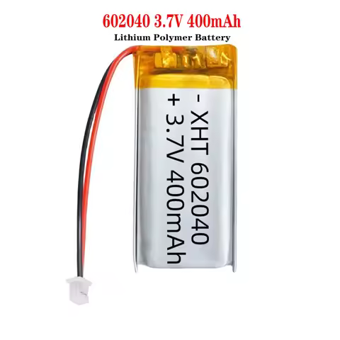 602040 3.7V 400mAh Rechargeable Li Polymer Batteries with PH -2.0mm Plug for GPS MP3 MP4 Headphone L