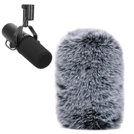 SUNMON Pop Filter for Shure SM7B Microphone, Furry Microphone Cover Wind and Noise Reduction, Microp