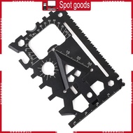 XI Portable 18 in 1 Survival Card Tool Credit Card Sized Wallet Multitool