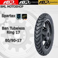 Ban Tubeless FDR 80/90-17 Spartax Ban Luar Bebek Ring 17 PROMO